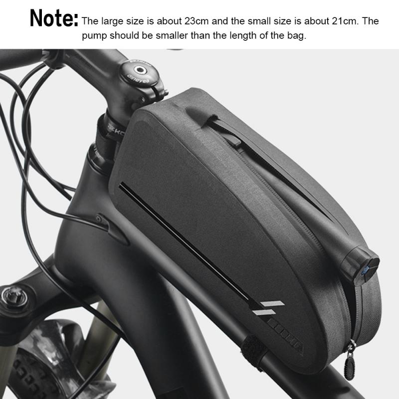 Bicycle Front Tube Frame Large Capacity Waterproof Cycling Frame Bag Top Tube Mountain Bike Storage Bag Bycicle Accessories