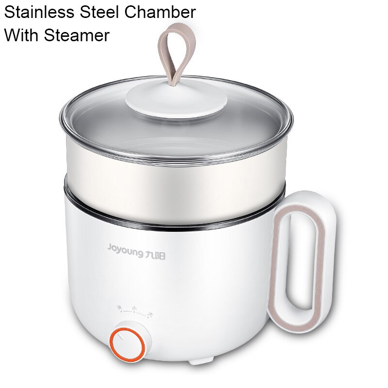 Joyoung 1-3 Persons Household Multi Functions Cooking Pot 220V Electric Cooker Desktop Mini Pot Electric Skillet: Style 2 / UK