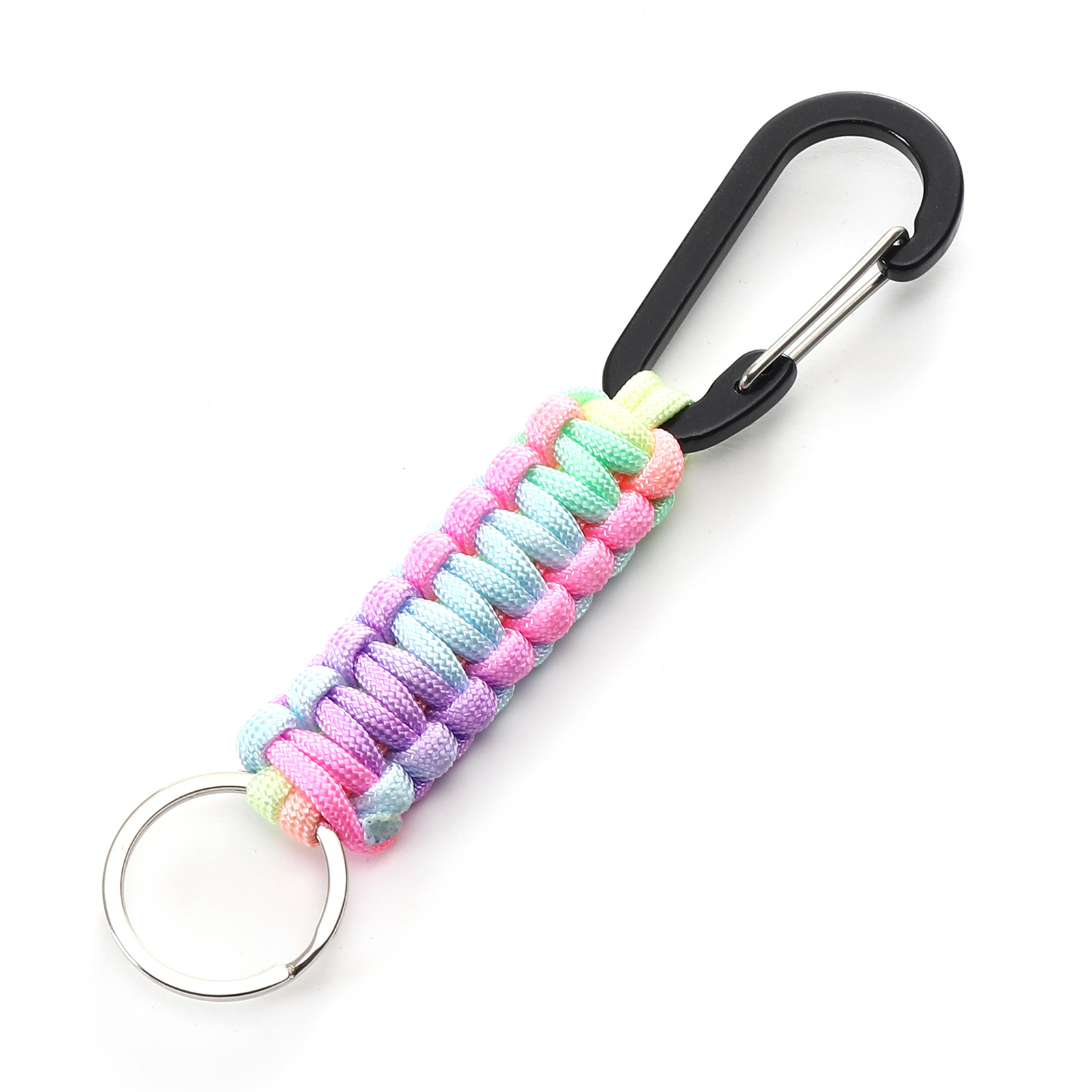 Regenschirm-Seil-Schlüsselanhänger mit Klettverschluss für Tarnung-Schlüsselanhänger, Messer, Taschenlampe, draussen-Camping-Rucksack: Armee-Grün