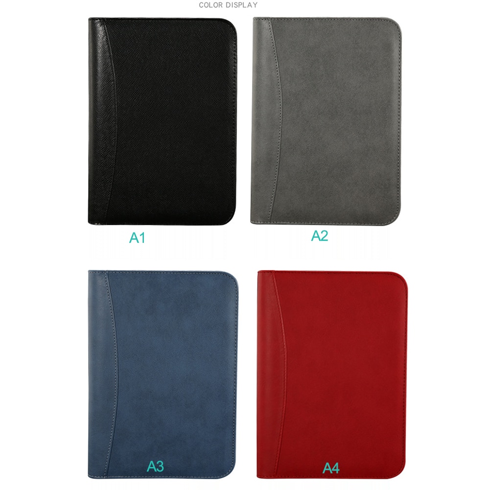 Daily A5 Faux PU Leather Notebook with Calculator Spiral Personal Diary Planner Organizer Notepad Travel Agenda Manager Folder