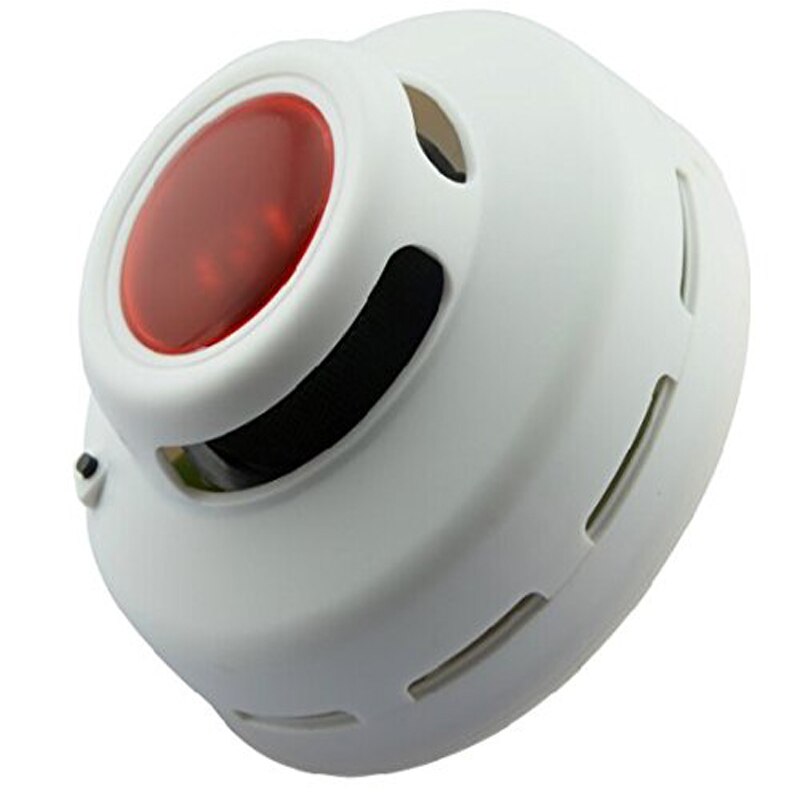 SmartYIBA Mini Smoke Detector Independent Wireless Fire Alarm Sensor Alarm Sound 85dB/3m Infrared Smoke Sensor for Home Security