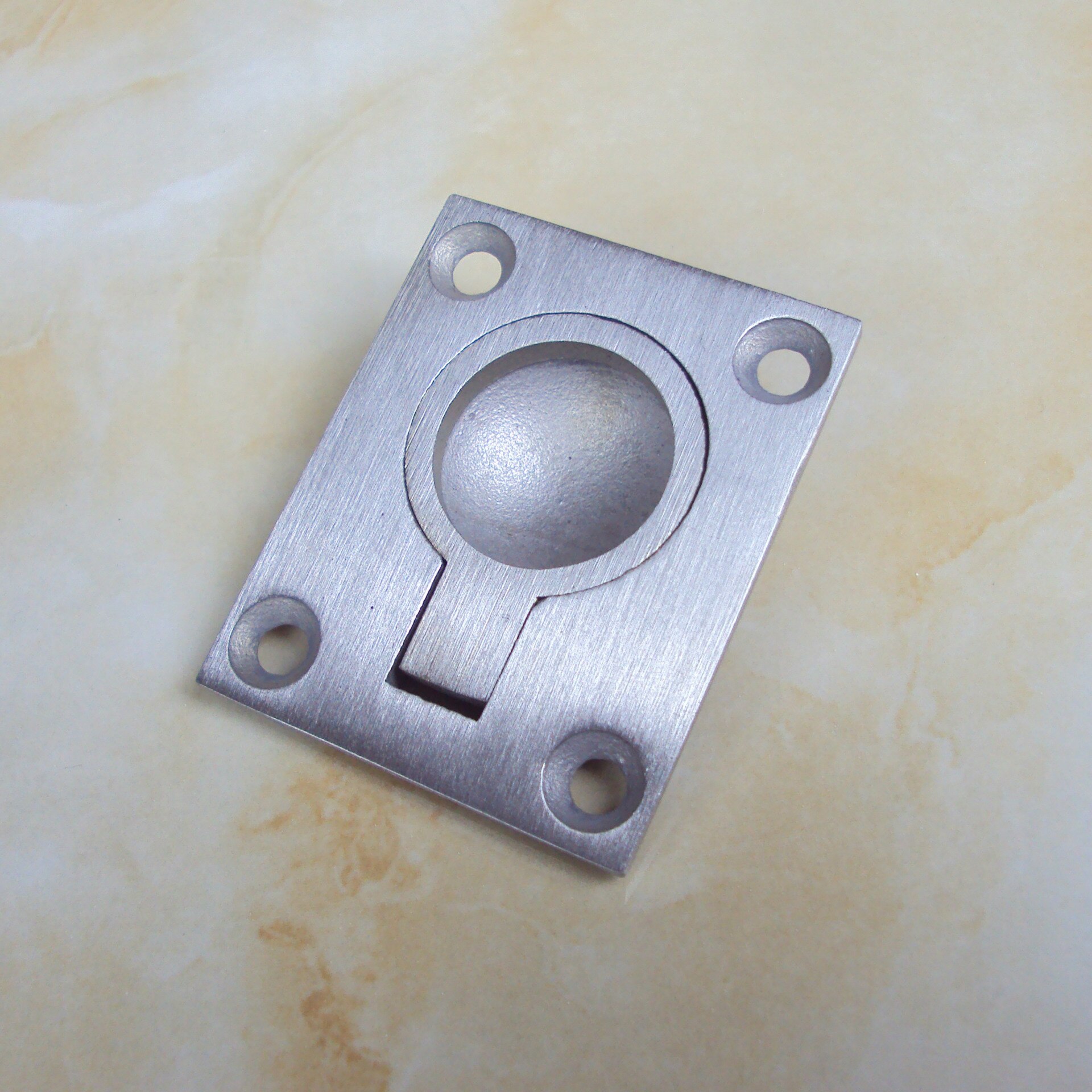 Durable Stainless Steel Marine Boat Deck Hatch Flush Pull Lift Handle Ring Door Knobs Handles Pull Ring: 48x38mm