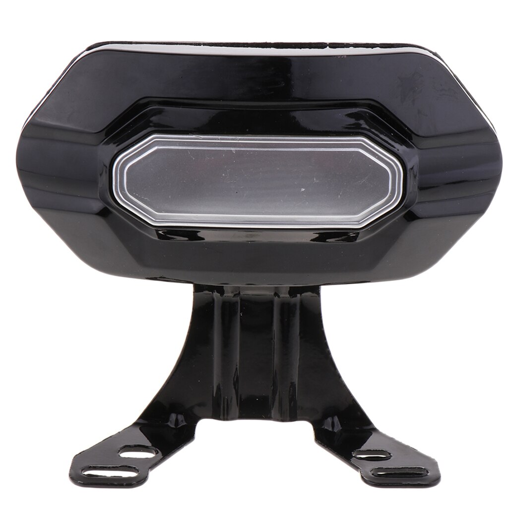 Universal Motorcycle Adjustable Rear Backrest Sissy Bar Cushion Pad - Black