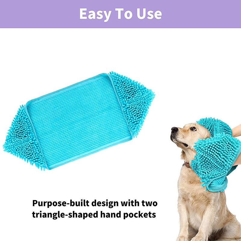 Hond Handdoek Microfiber Super Zeem Met Steekzakken Ultra Absorberende Snel Droog Huisdier Bad Handdoeken Voor Kleine Medium Grote Honden katten