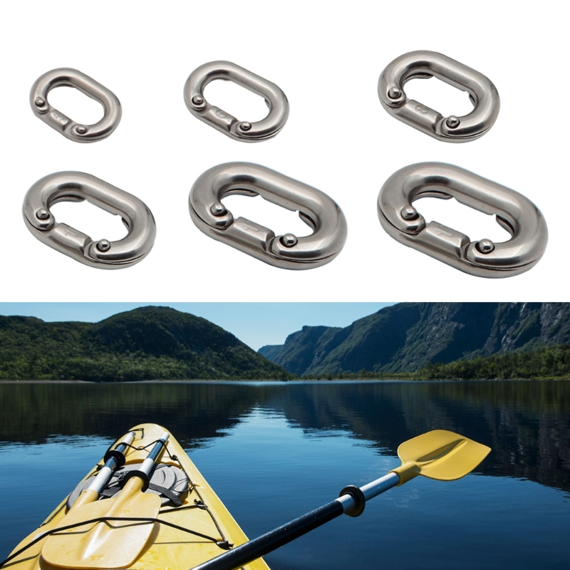 1Piece Steels Marine Grade Ship Anchors Chain Link Metal Ship Anchors Chain Link Connector Part Link Split Connectings