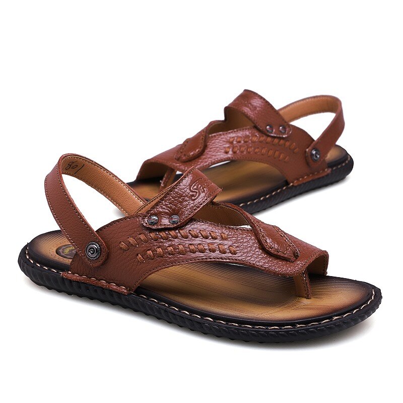 para sandel sandalet shoes work playa couro rasteira man outdoor sandalias vietnam homme sandals ete beach sandalen summer