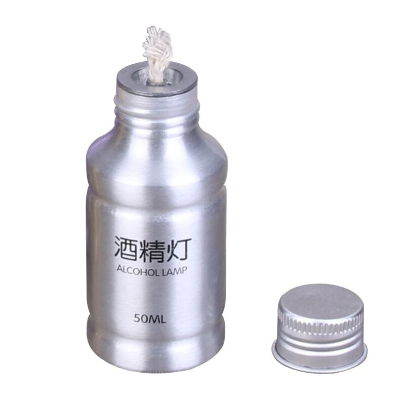 Portable Mini 50ml Aluminum Alloy Alcohol Burner Lamp Chemistry Lab Equipment: S