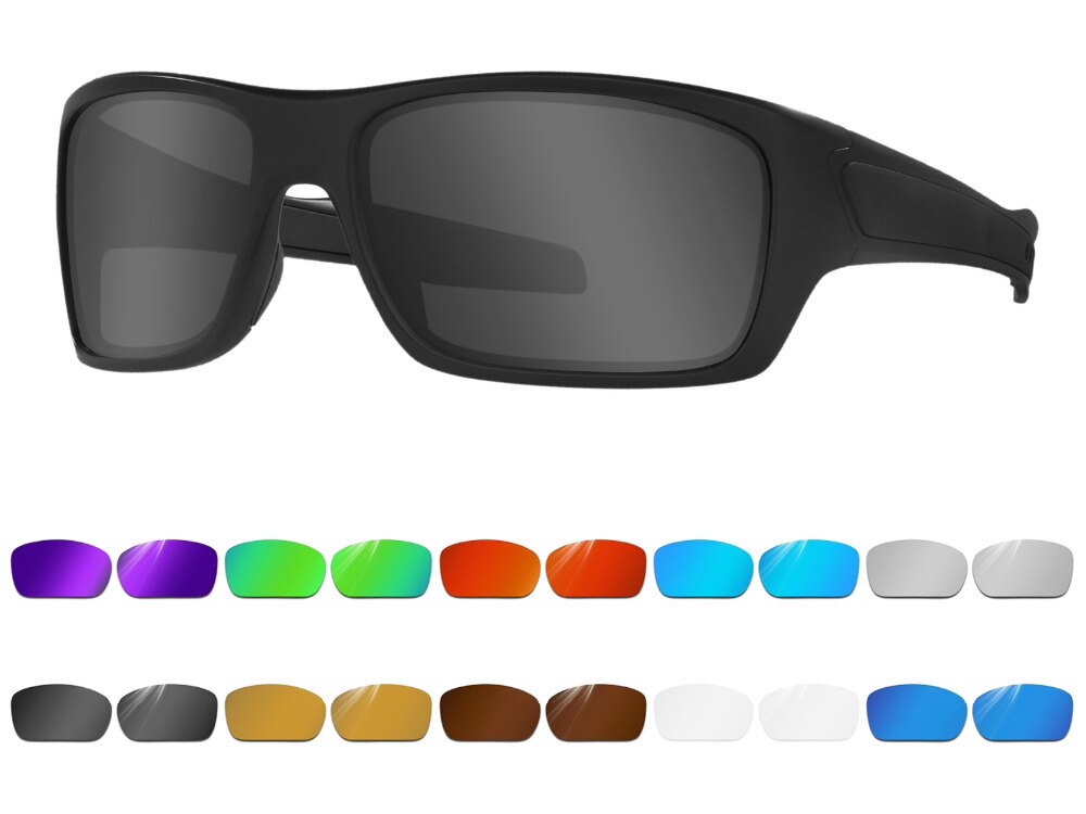 Glintbay Performance Polarized Replacement Lenses for Oakley Turbine Sunglass - Multiple Colors