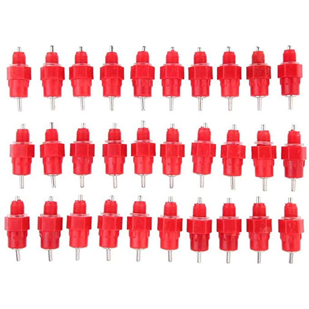 5 stuks drinkbak voor kippen, drinknippels voor pluimvee, waterdispenser met stootverbinding, automatisch water geven