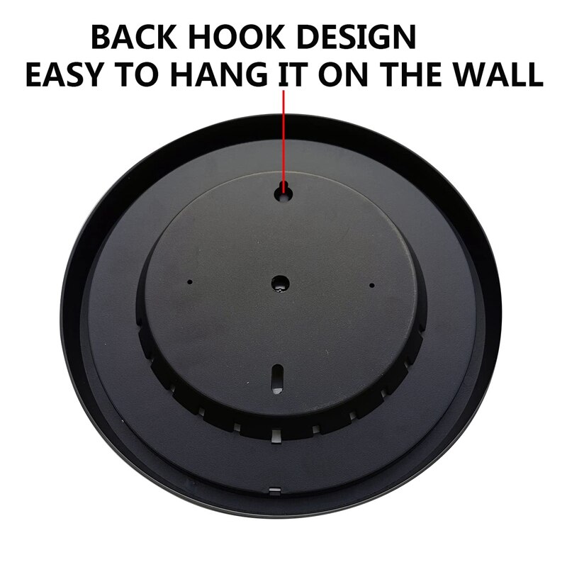 Indoor Outdoor Thermometer Garden Wall Patio Weather Thermometer Hygrometer, Large Number 10 In Diameter