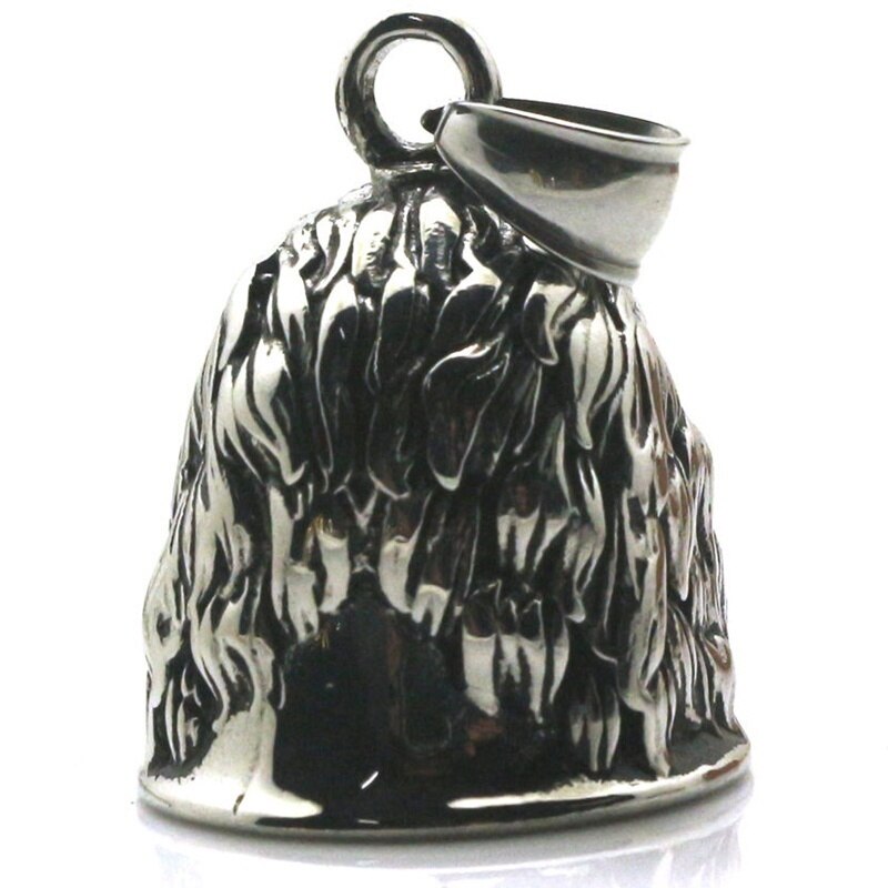 Punk Cool roi dominateur Animal Lion cloche cavalier motard coulissant pendentif collier