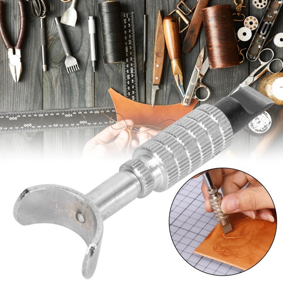 Ball Bearing Swivel Knife Tungsten Steel Adjustable DIY Hand-Made Leather Carving Tool Portable Leather Craft Carving Tools
