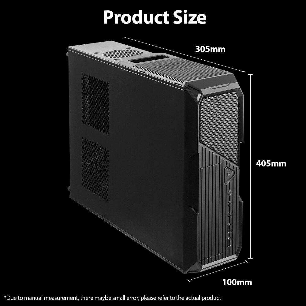 Portable Vertical Computer Case Support Micro-ATX/ITX Motherborad Halfheight Graphics Card 8cm Height CPU Radiator Computer Case