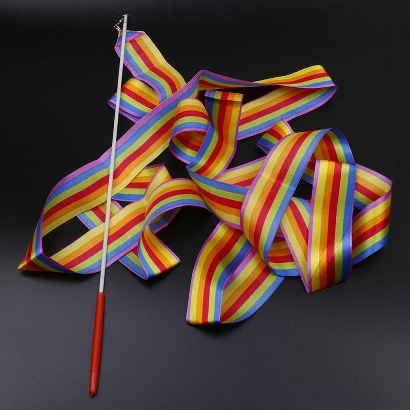 Bunte bänder 2M rhythmische gymnastik tanzen bänder freundlicher bänder