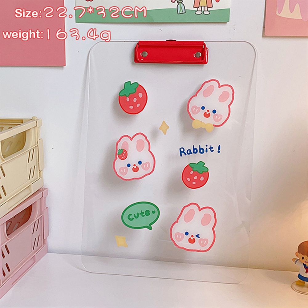 Hole Splint File Folder Acrylic Test Paper Organizer Memo Clip Document Board Clip Clipboard A4 Paperboard Writing Pad: 04