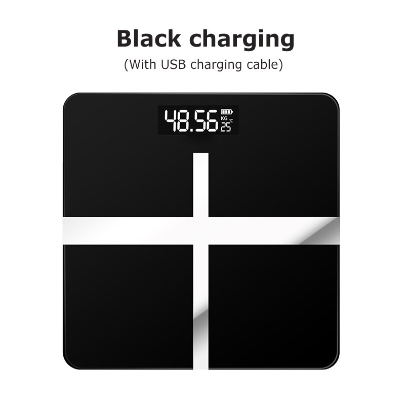 Body Fat Scale Smart USB Wireless Digital Bathroom Weight Scale Body Composition Analyzer With Smartphone App Bluetooth: T2