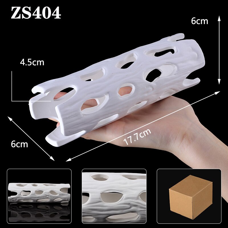 Aquarium Fish Tank Shrimp Shelter Hidden Hole House Spawning Breeding Ceramics Tank Landscaping Clay Pots Aquarium Decorations: ZS404