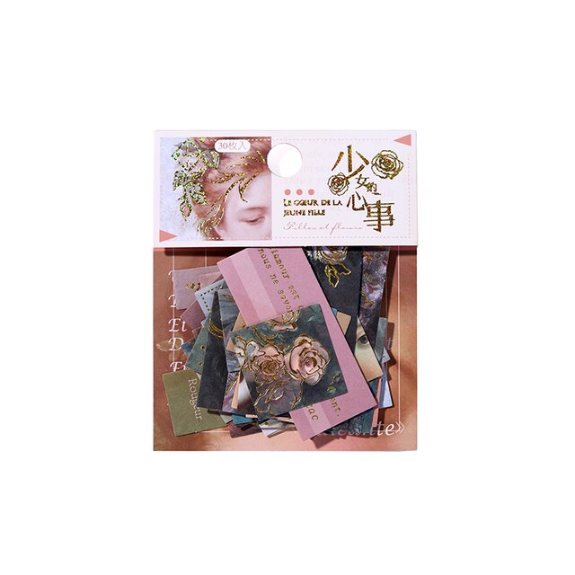 Mr.Paper 12 Designs Art Photo Series Sticker DIY Original Album Diary Decoration Collage Material Sticker: D