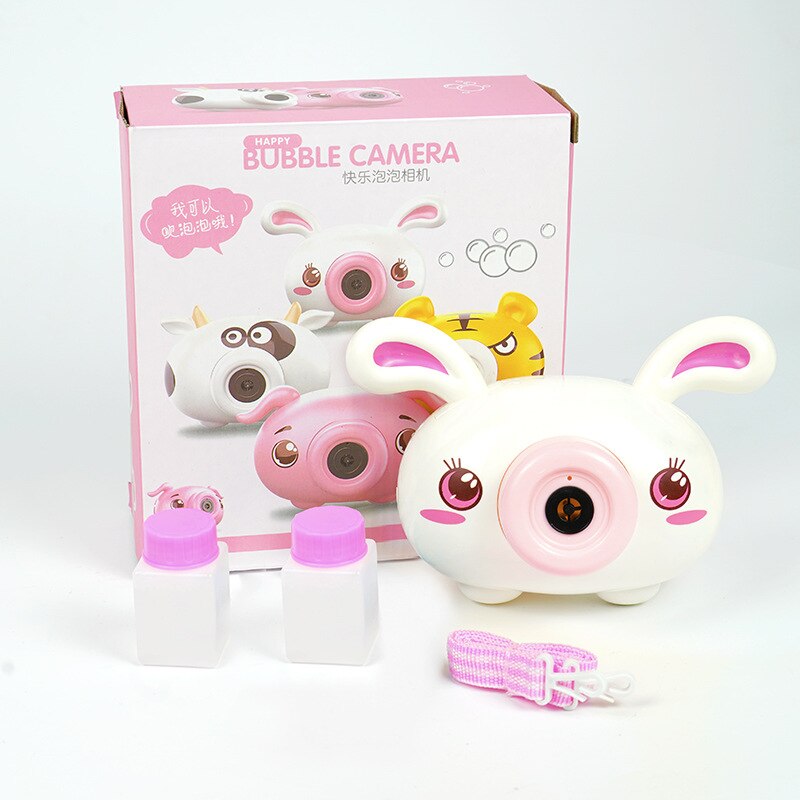 Titok Bubble Machine Camera - Light & Music - Fun Puzzle Toy for Kids Birthday