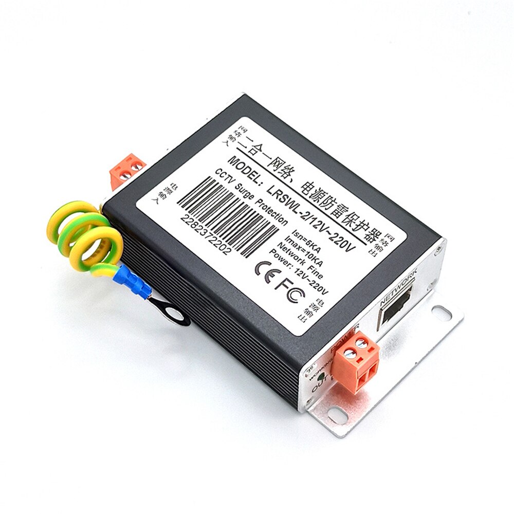 IP Camera Network POE Switch RJ45 & POE Surge Protector,Protection Device, Lightning Arrester,SPD For 1000mbps Ethernet Network