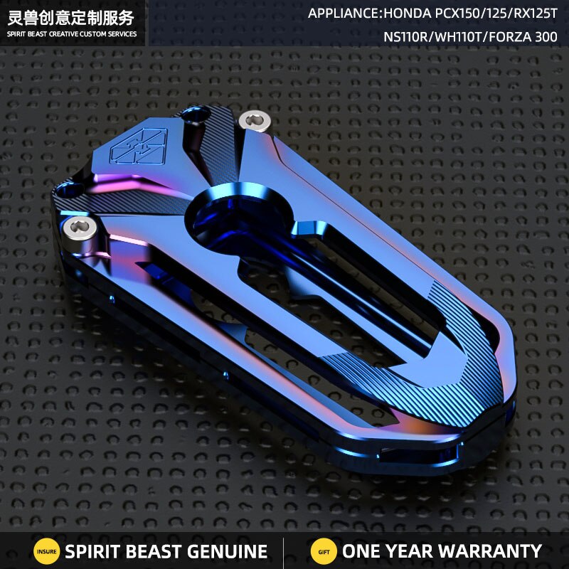 Motorcycle key protective shell cover for Honda PCX150 PCX125 RX125 FI FORZA 300 WH110T-6A/7 NS110R: BLUE