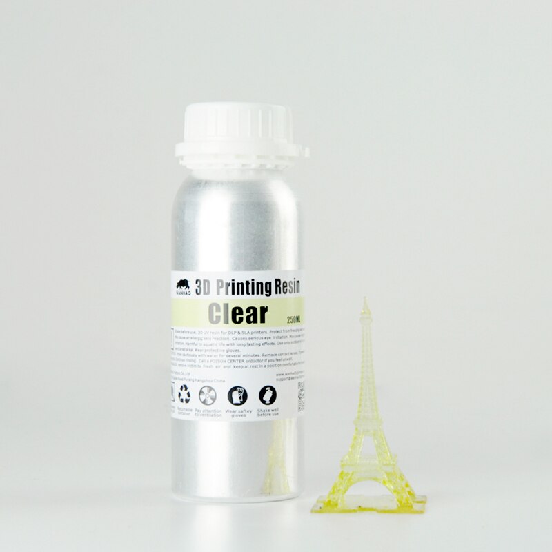 Wanhao 405 Nm Uv Hars Voor Dlp/Sla 3D Printer, 3D Printer Hars 250Ml/Fles: Clear