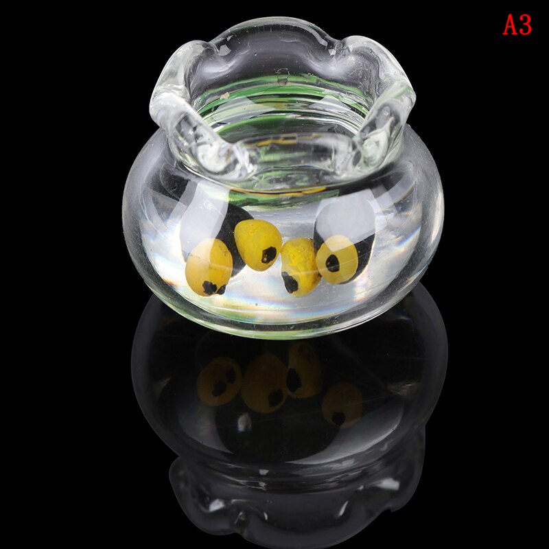 1:12 puppenhaus Miniatur Mini Glas Fisch Panzer transparent Aquarium Puppenhaus Hause Ornamente freundlicher Spielzeug