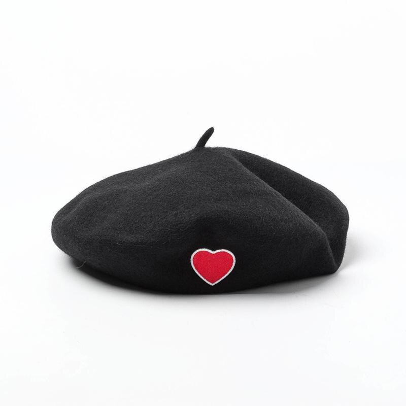 Wantonfy Baret Hoed voor Vrouwen, Franse Stijl Beanie Winter Mode Warme