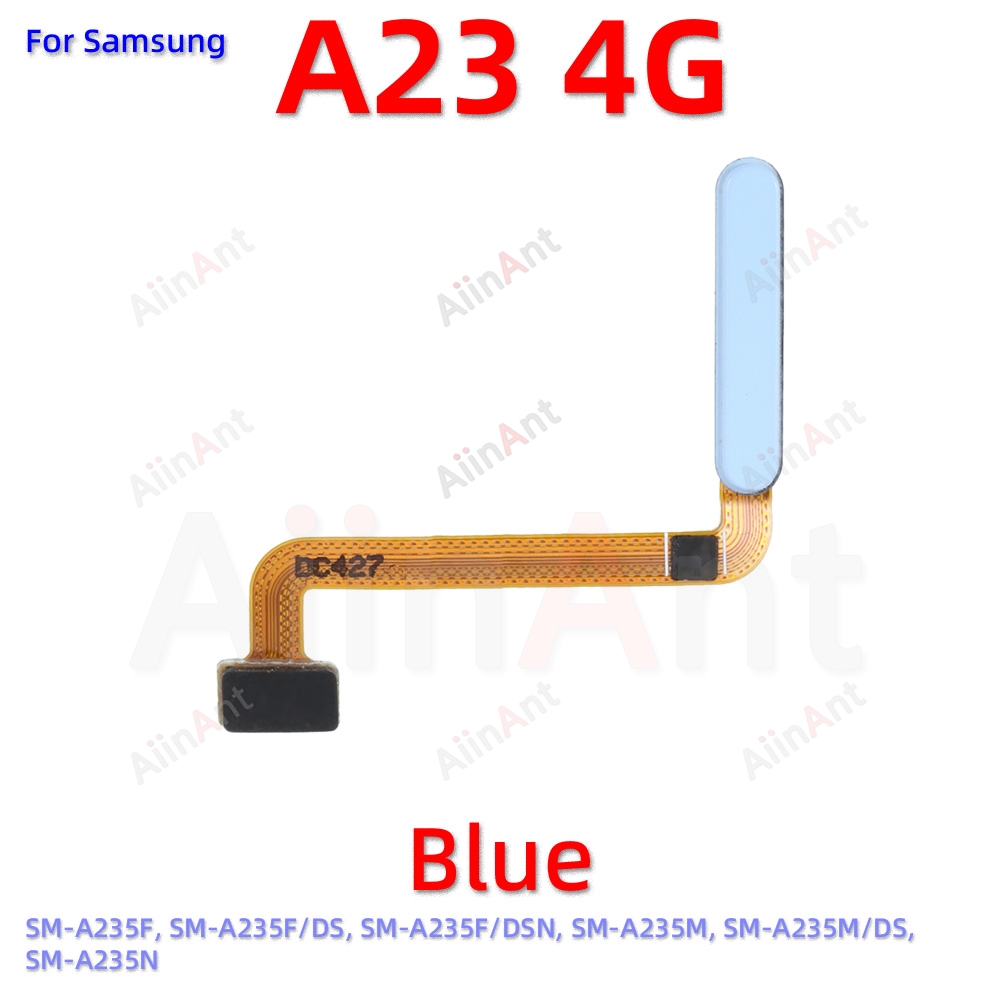 Back Button Touch ID Finger Scanner Fingerprint Sensor Flex Cable For Samsung Galaxy A22 A23 4G 5G A225F A226B A235F A236B A236U: grey