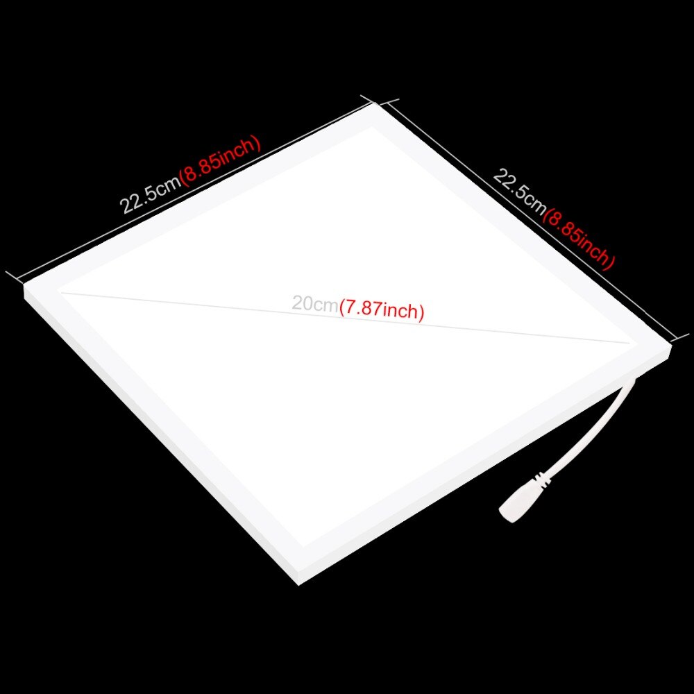 lightbox for 20 cm Photo Studio Box Mini 22.5 LED Photography Shadowless Bottom Light Shadow-free Light Lamp Panel Pad