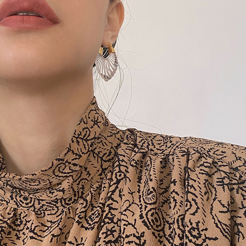 Pendientes de aro de resina transparente para mujer y niña, aretes gruesos de acrílico con flores geométricas, joyería de llamativa, nueva