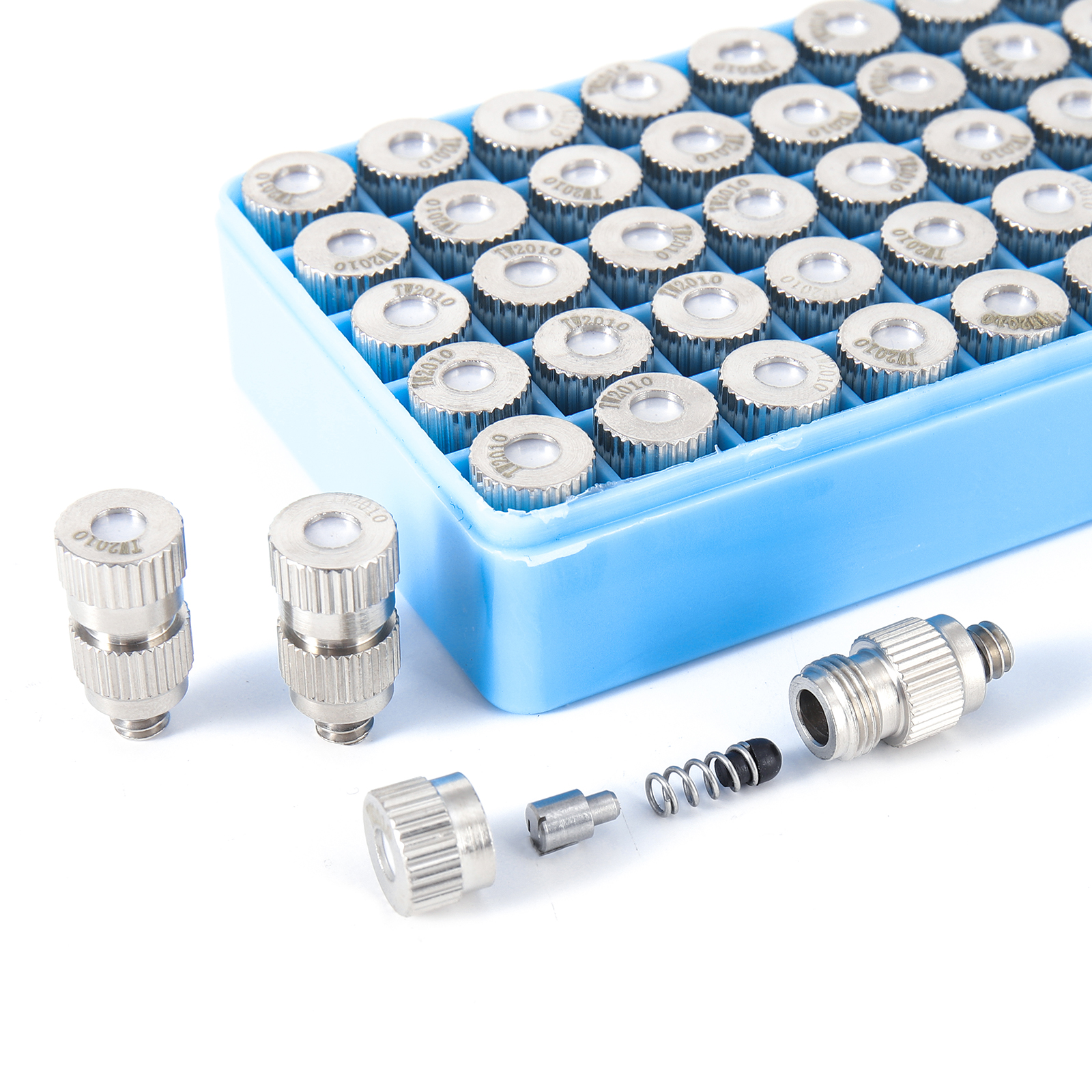 10 stk. høytrykksdyse for tåkesprøyte kjøling landskapsarbeid vanning fukting desinfeksjon forstøvende sprinkleranlegg