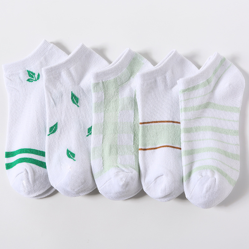 Ensemble de chaussettes pour femmes, fines, bleues, à carreaux, motif d'ours chat, Tube bas en coton, mignonnes chaussettes de sport pour filles, respirantes, d'équipage, Kawaii, printemps été: 11
