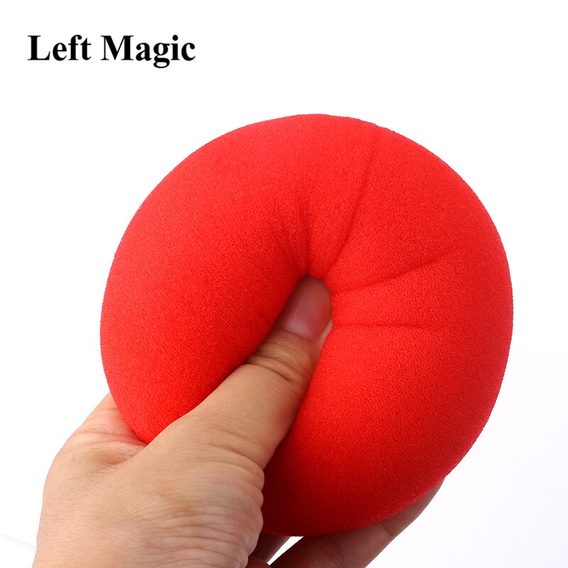 1 Pcs Grote Rode Magische Spons Bal (10Cm Diameter) goocheltrucs Zachte Bal Uitstekende Elasticiteit Klassieke Bal Straat Close Up Magic