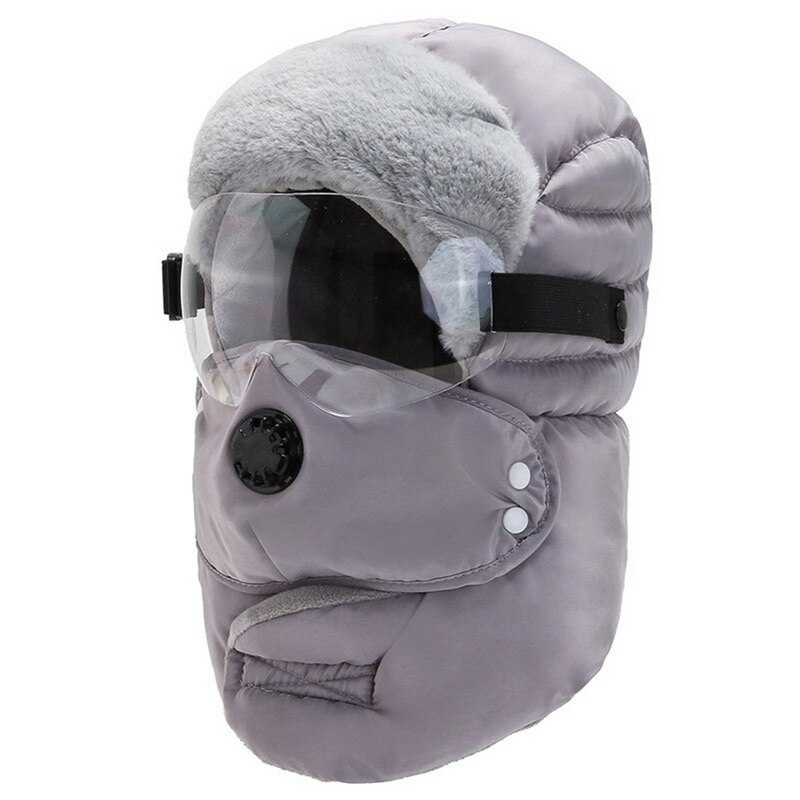 nouvelle casquette chaude hiver hommes originale hiver chapeaux pour femmes enfants imperméable à l'eau avec des lunettes Cool cagoule: 4