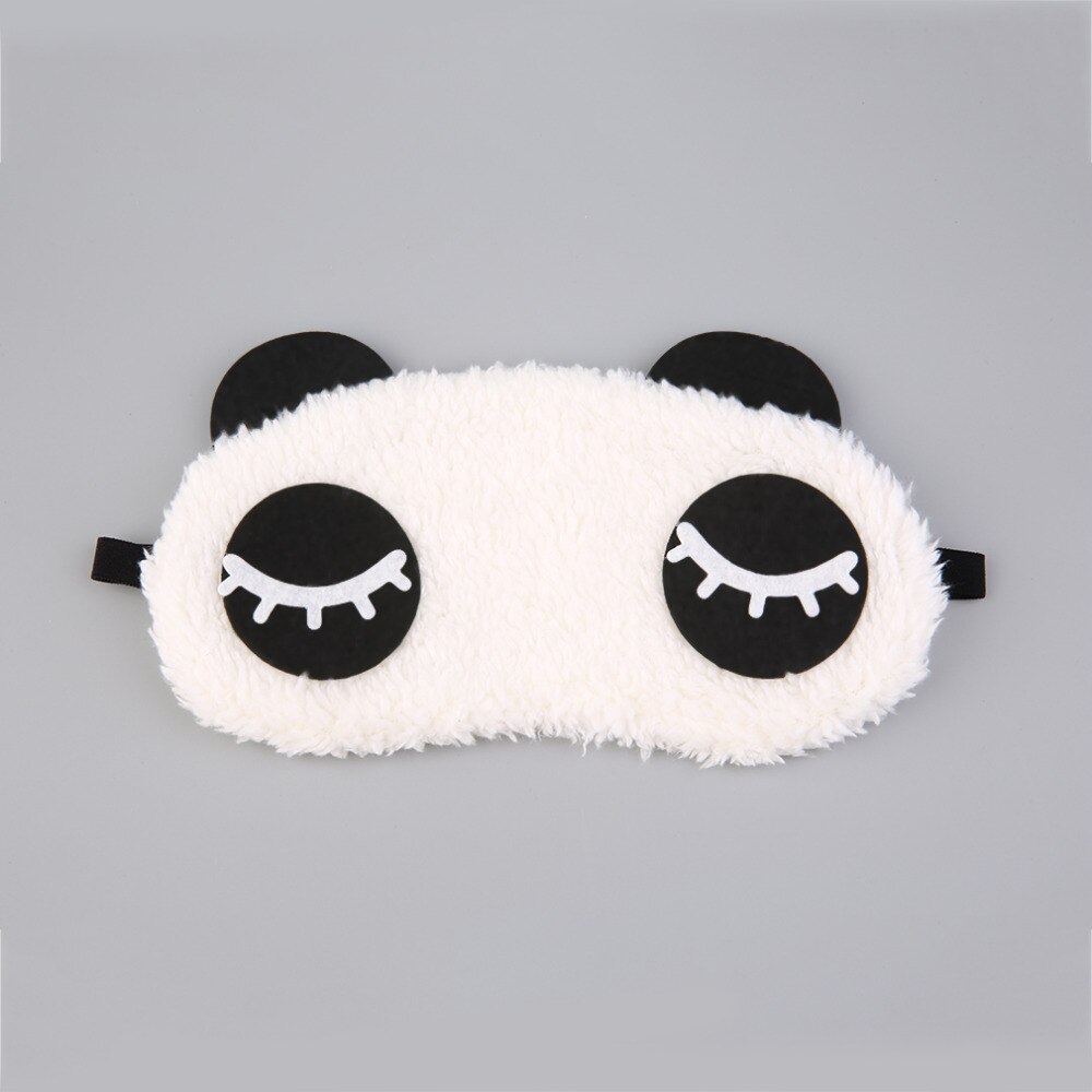 1 st söt panda sovande ansikte ögonmask ögonbindel skugga reser sömn ögonhjälp 4 typer