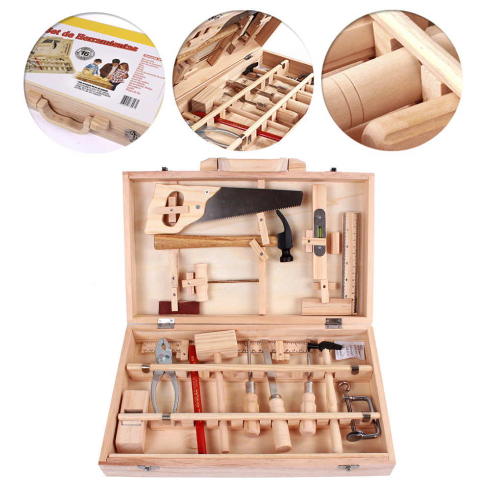 Simulation Reparatur Werkzeuge Aus Holz Werkzeug Sets Bau Zubehör Set Spielen Haus Spielzeug Frühen Bildungs Holz Puzzle Spielzeug S