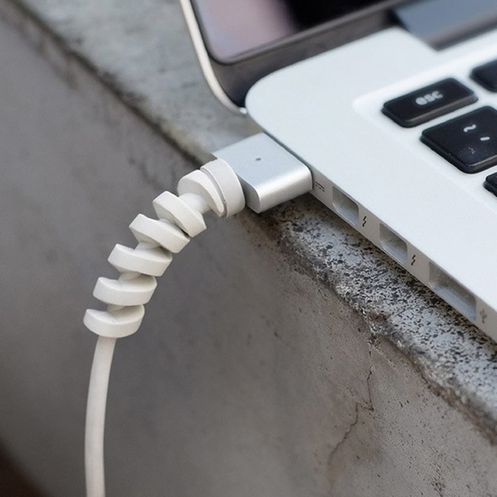 2-10Pcs Cable Protector Winder Wire Cord Organizer Cover for iphone USB Charger Cable Cord Spiral USB Cable Protection