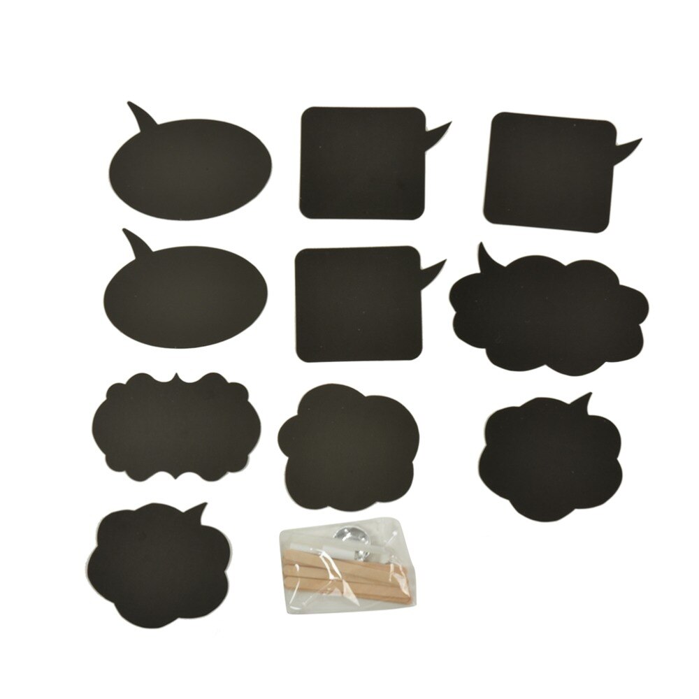 10 Uds. DIY tarjeta negra accesorios de fotografía de boda decoración de de boda accesorios de fotomatón 10 tarjetas + 10 palos + tiza + pegamento