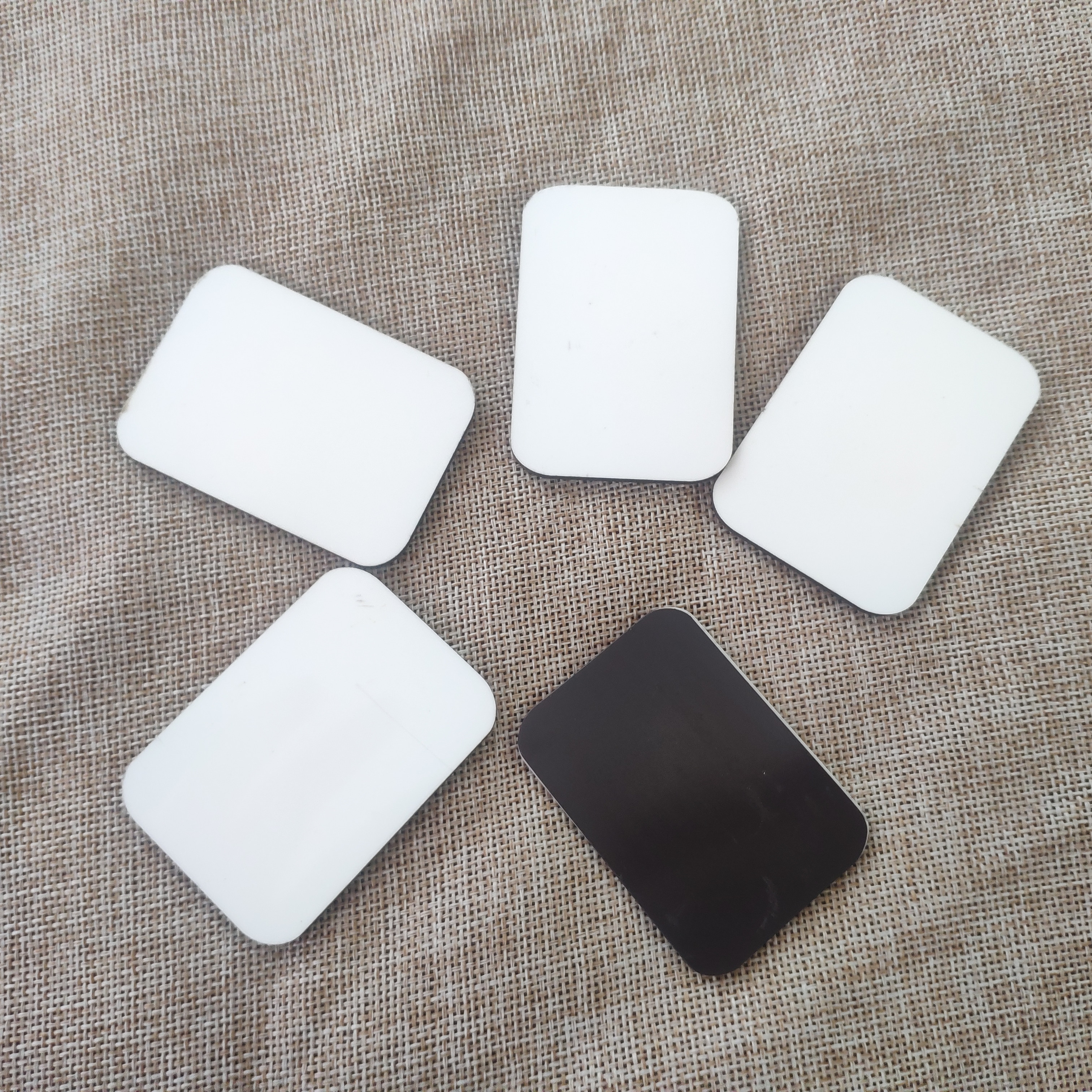 15pcs/lot sublimation blank DIY Fridge Magnets Wooden rectangle MDF Refrigerator Sticker Magnets Birthday