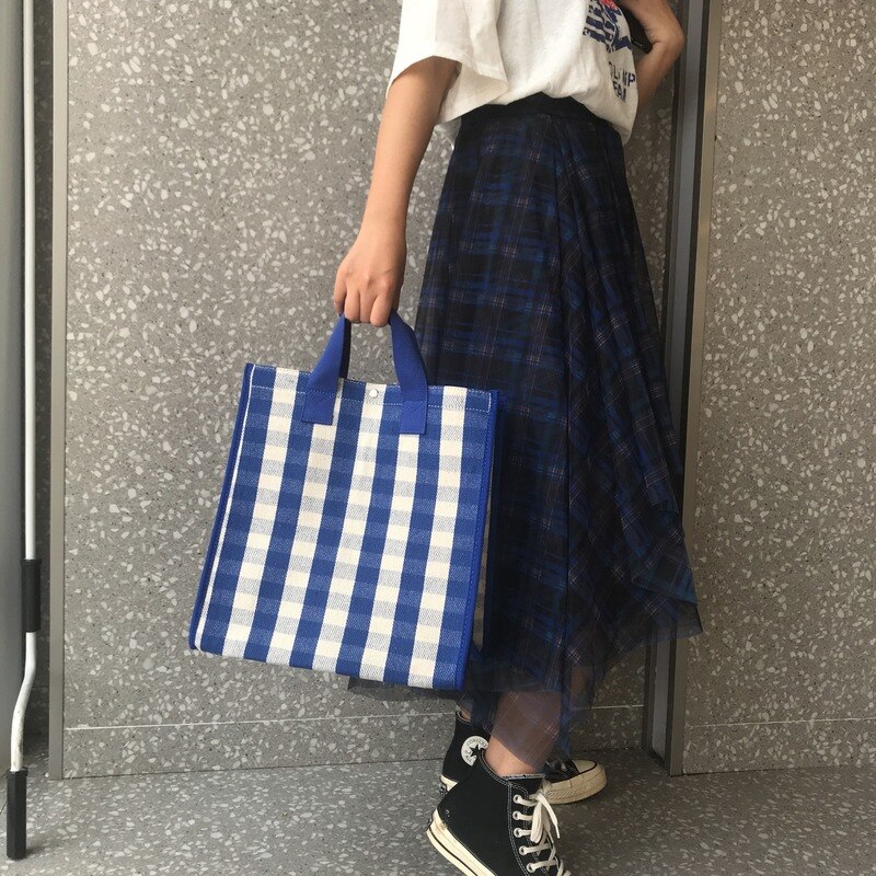 Kvindelig lærredstaske kvinder skulder studerende bulk miljømæssig bærbar indkøbstaske vandtæt indkøbstaske