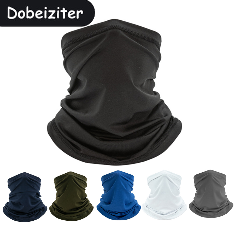 Protector solar transpirable para exteriores, Bandana deportiva de seda helada, bufanda para el cuello, toalla mágica para la cara, manga para el cuello, máscara para montar en la cabeza