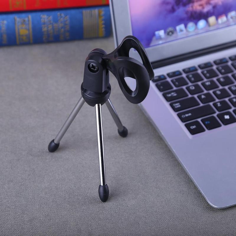 Mini Tripod Foldable Desktop Tripod Microphone Mound Holder Mic Microphone Stand Bracket Holder Table Desktop Tripod