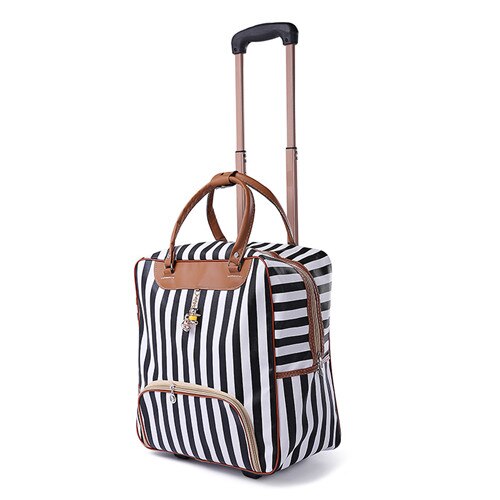 Chengzhi Mode Vrouwen Trolley Strepen Bagage Rollende Koffer Casual Reistas Op Wielen: 2