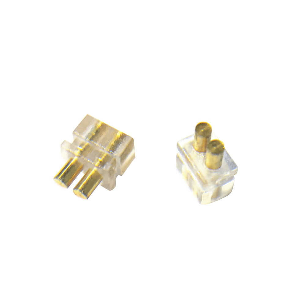 Conector de auriculares IEM hembra para Monitor de oído, conector de Cable con clavijas de 0,78mm, 2 uds.