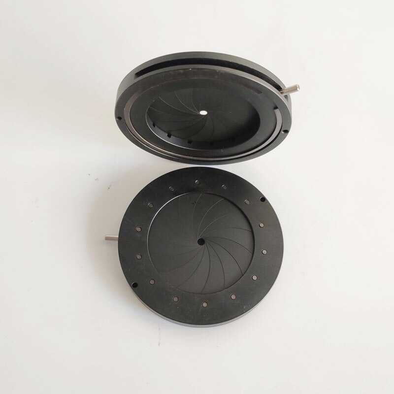 Enlarged Diameter 1.5-36 mm Zoom Optical Iris Diaphragm Aperture Condenser 14 Blades for Digital Camera Lens Microscope