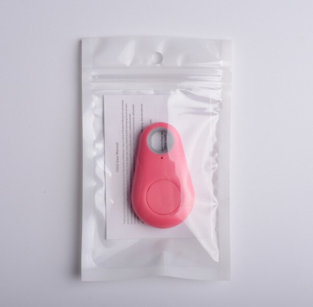 Nowy 1 sztuk Pet inteligentny lokalizator Bluetooth pies GPS kamera lokalizator pies przenośny Alarm Tracker dla brelok etui wisiorek: Pink with battery