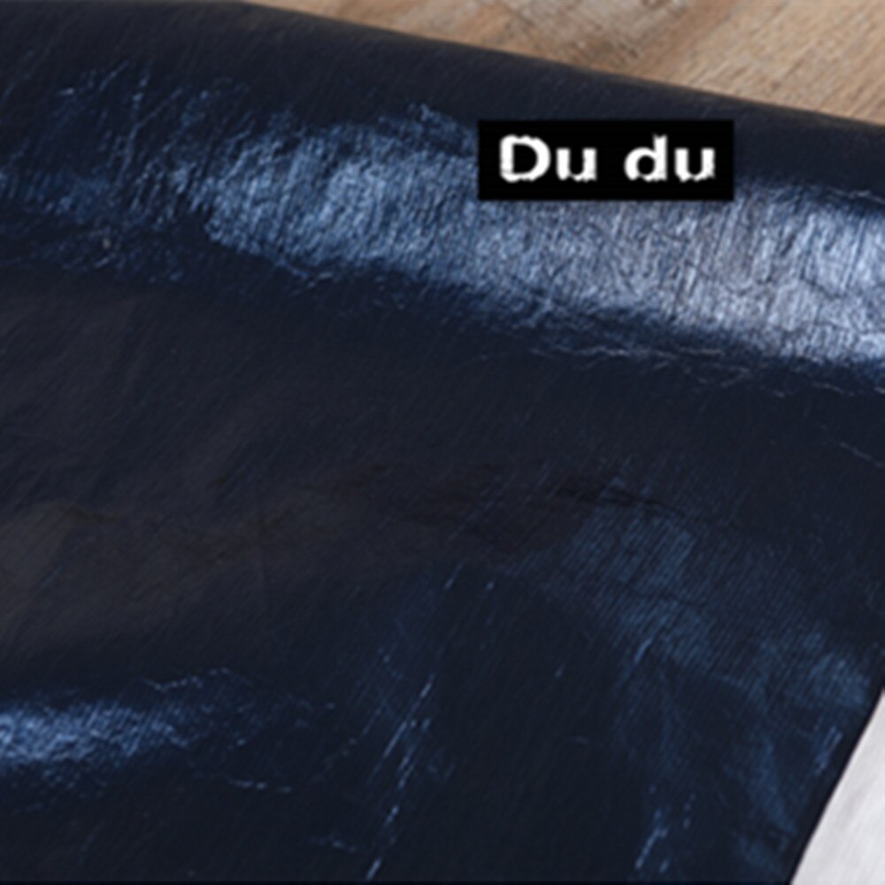 50*142Cm Kleur Collection Ademhaling Papier Kleding Wassen Stof Inelastisch Waterdichte Stof Diy: Deep blue