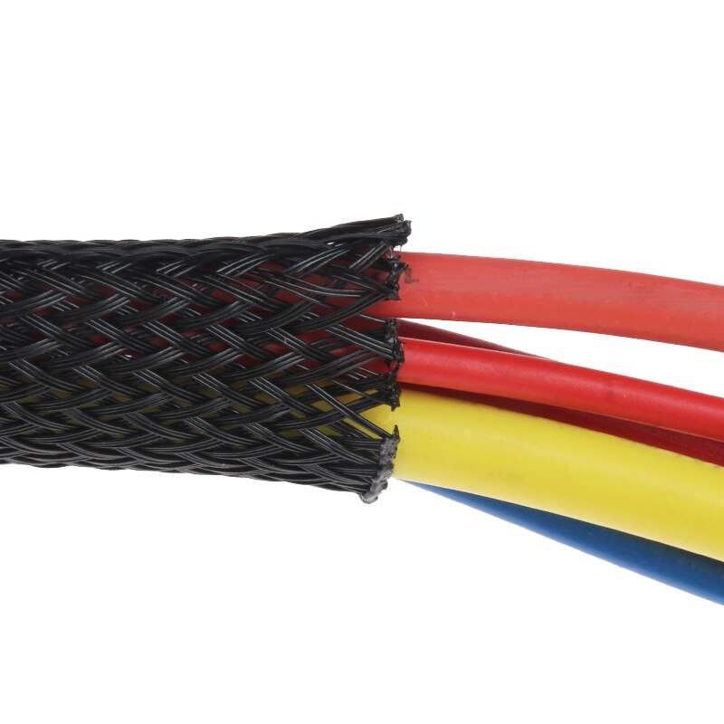5M Strakke Pet Uitbreidbaar Kabel Mouwen Draad Klier Kabels Bescherming Ø: 4/6/8/10/12/15/20/25 Mm Isolatie Gevlochten Kous