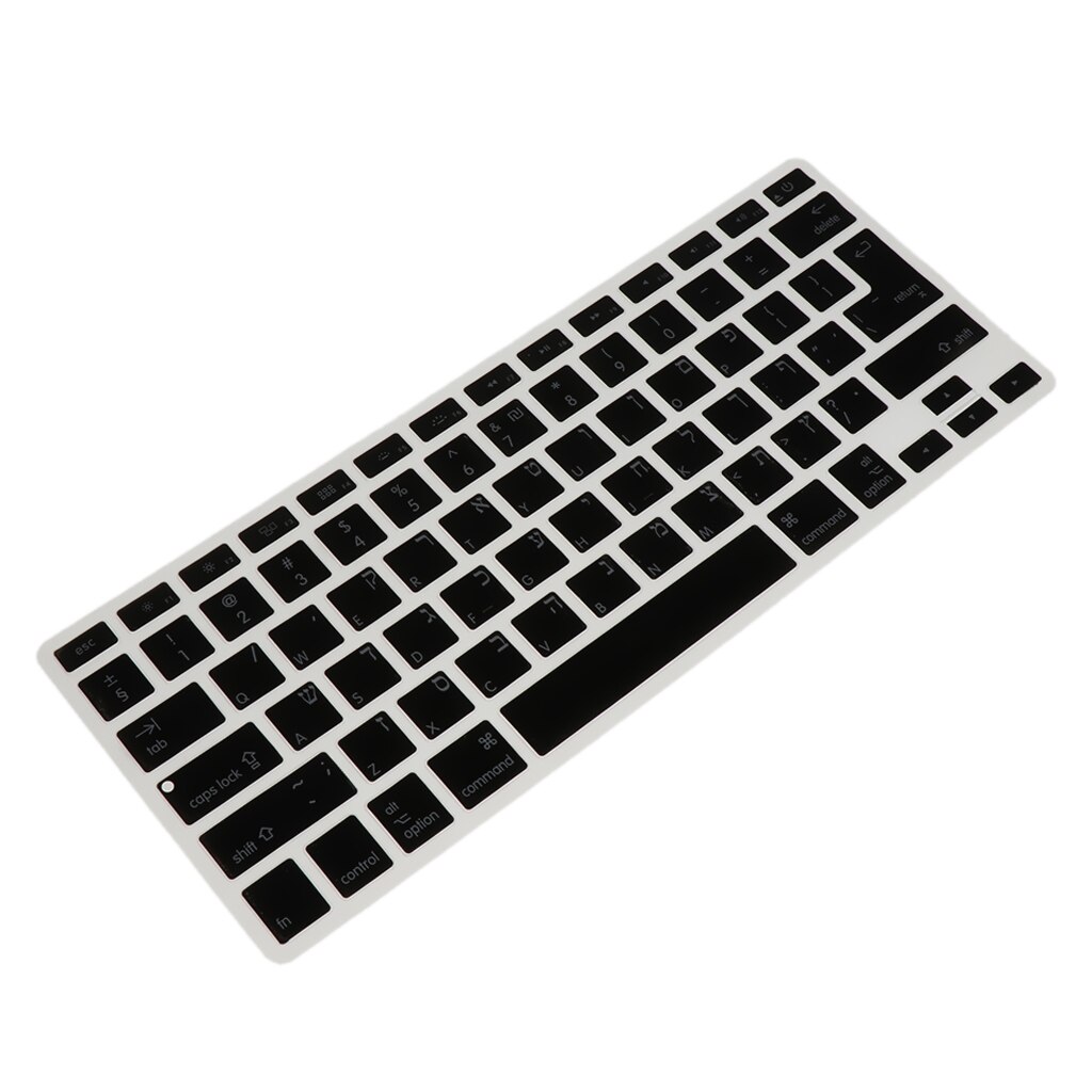 Anti Dust Waterproof Soft-Touch Silicone Hebrew Language Keyboard Cover Keyboard Skin Protector for Macbook